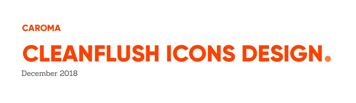 Caroma Cleanflush product icon system — project image 1 of 15