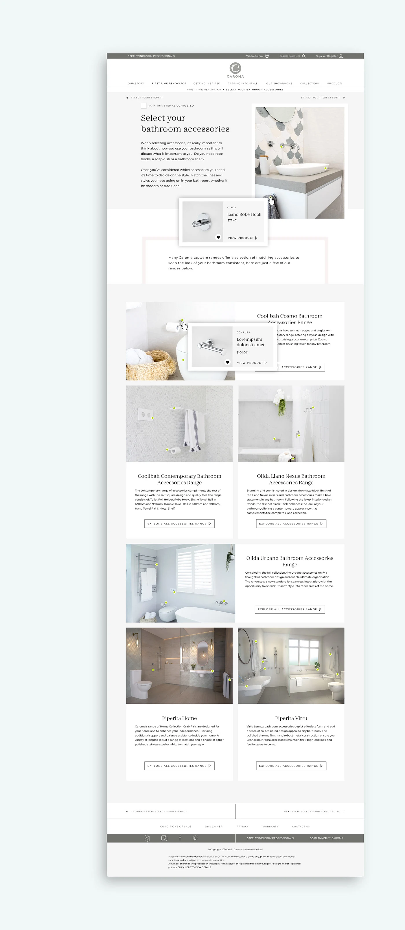 Caroma brand refresh and website design — project image 9 of 12