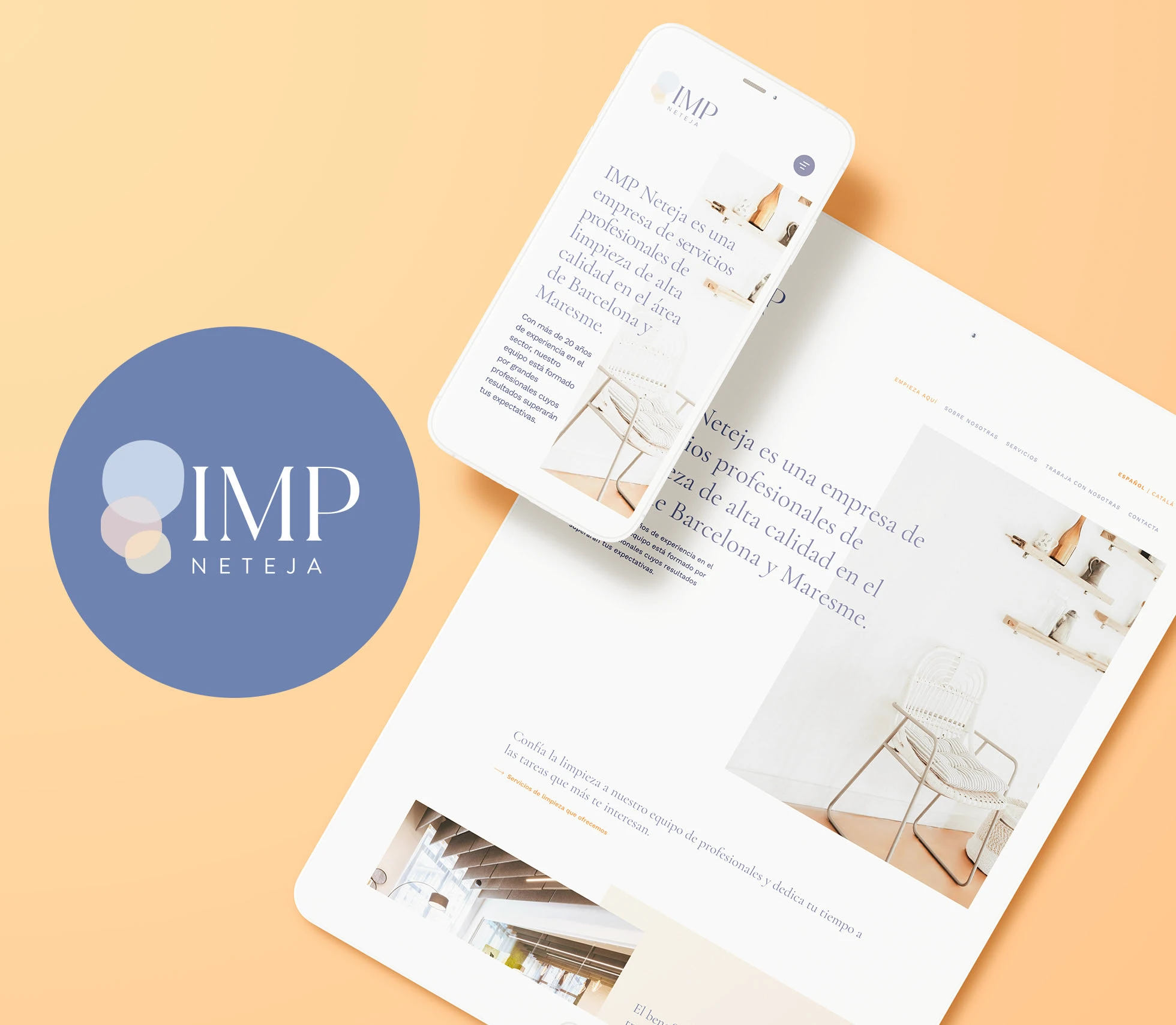 IMP Neteja branding and website design — project image 2 of 7