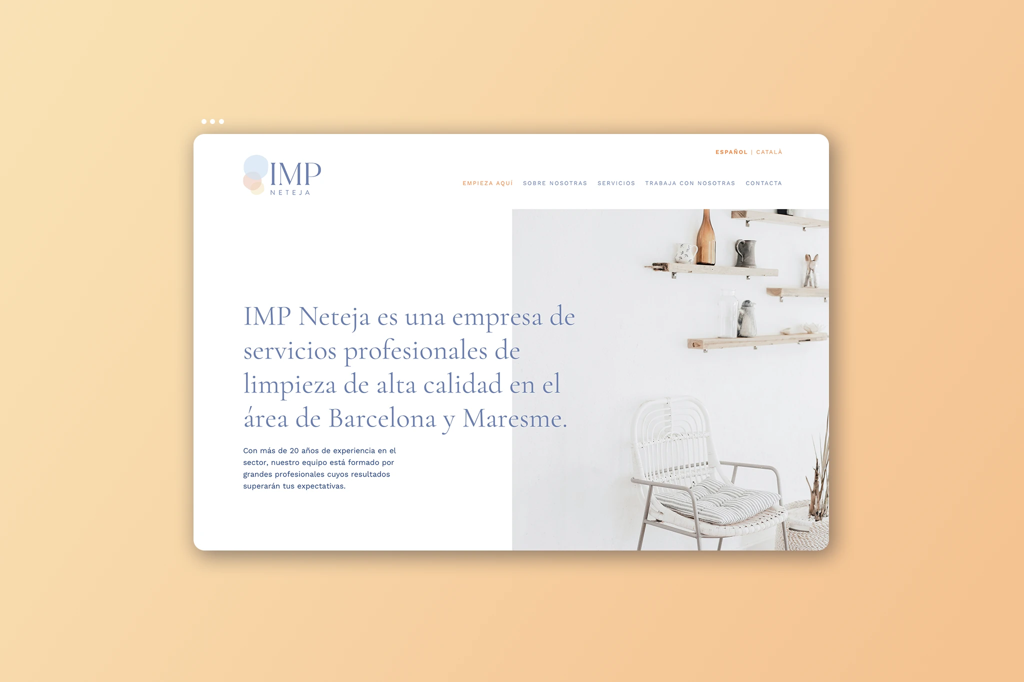 IMP Neteja branding and website design — project image 5 of 7