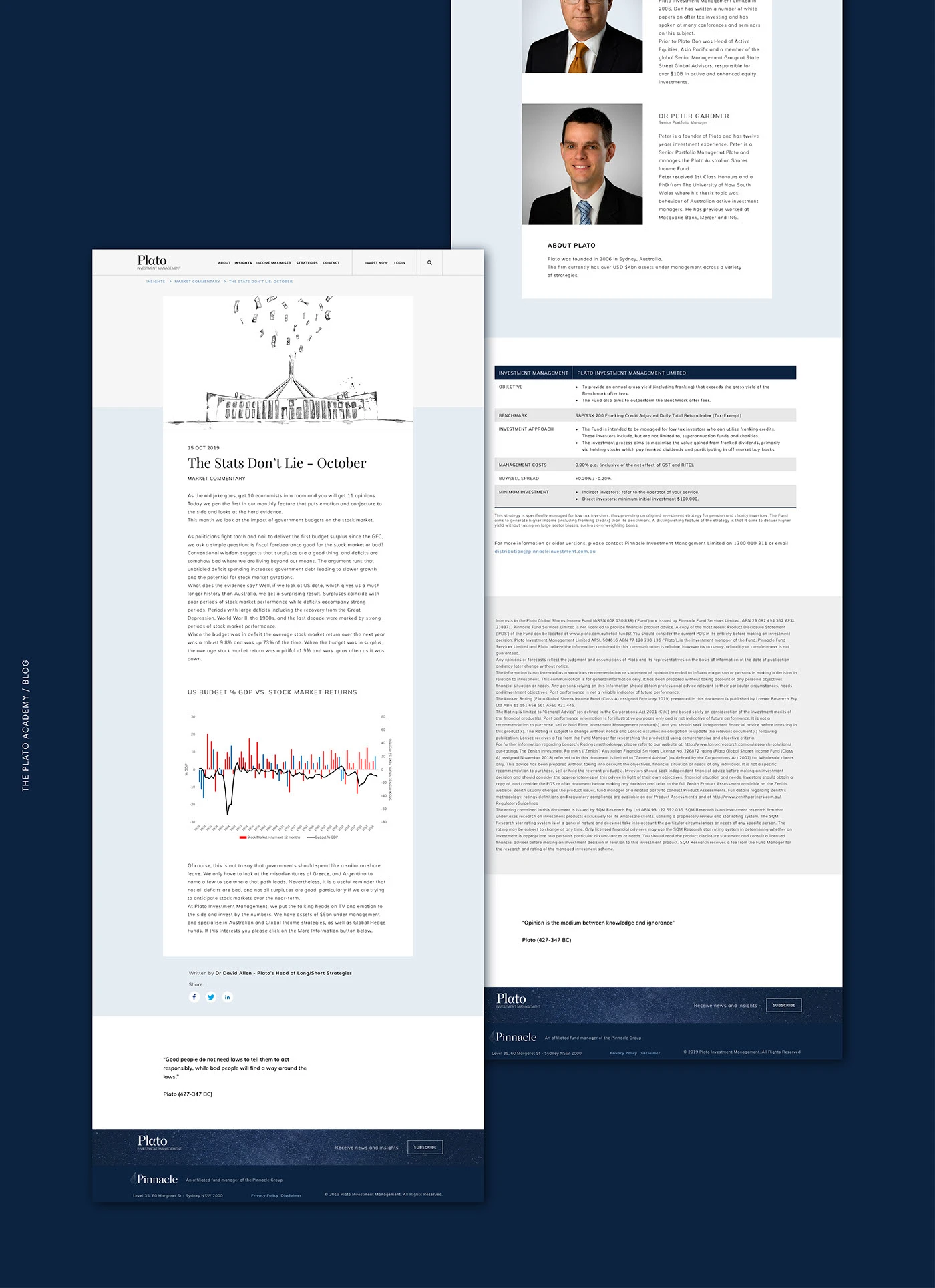 Plato investment management website design — project image 10 of 10