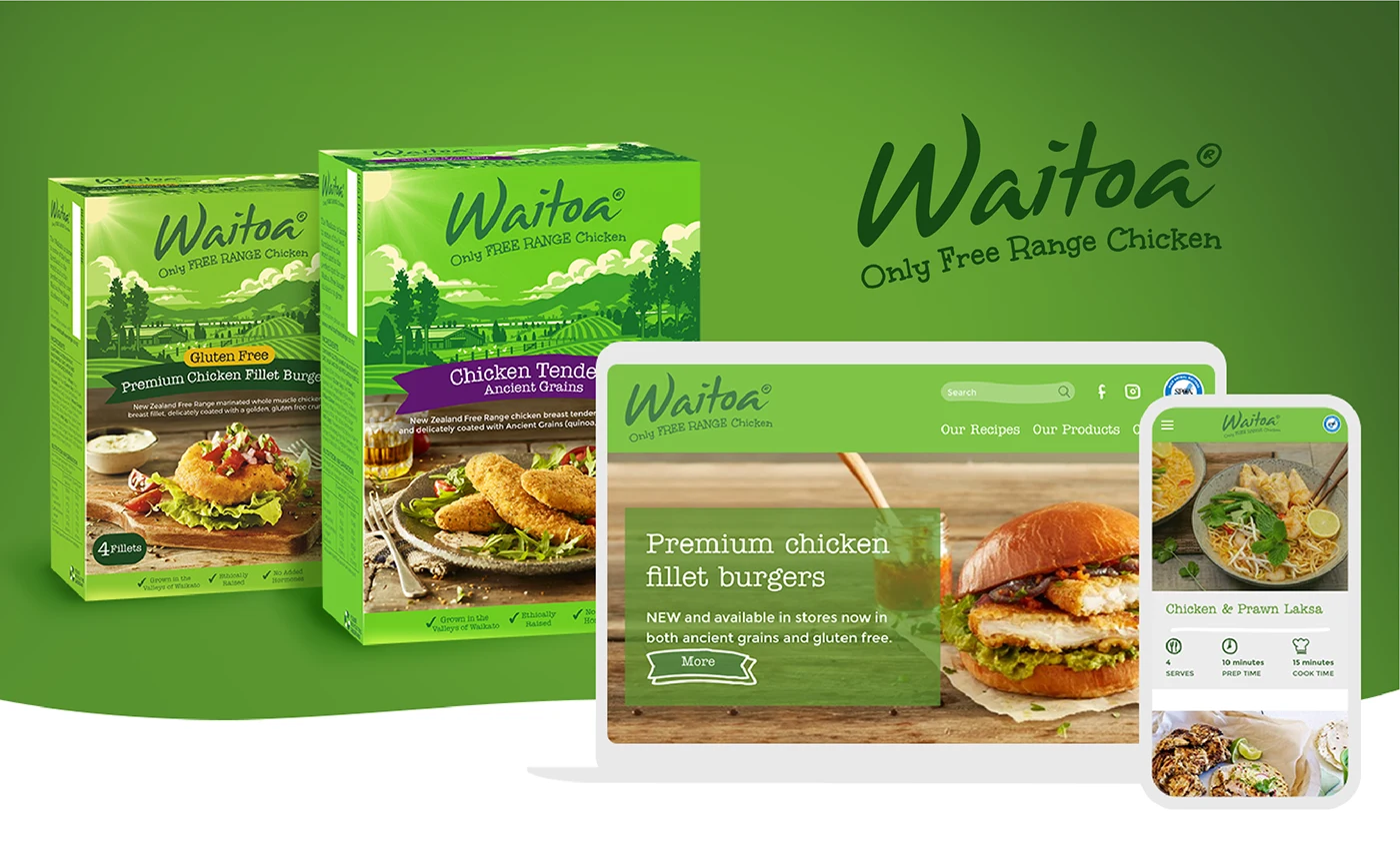 Waitoa free-range chicken brand refresh — project image 1 of 5