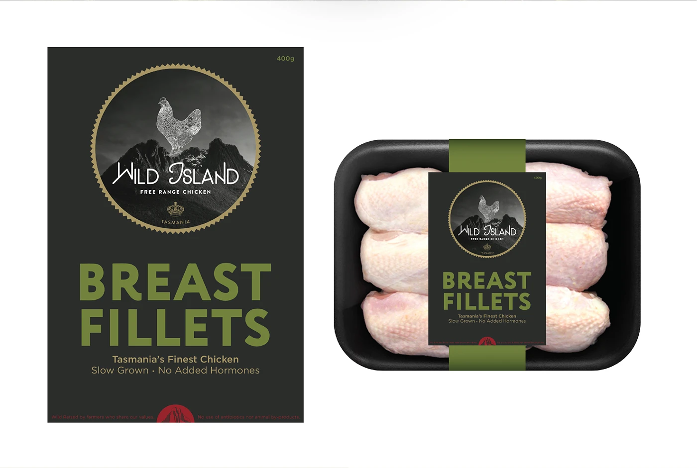Wild Island free-range chicken packaging concepts — project image 5 of 13