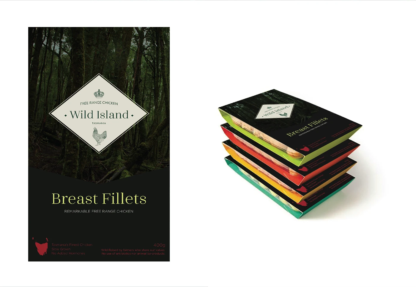 Wild Island free-range chicken packaging concepts — project image 8 of 13
